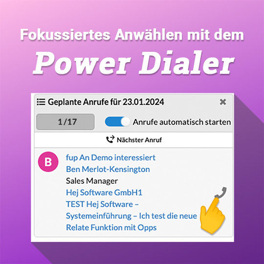 🆕 🔥 Fokussiertes Anwählen mit dem Power Dialer 🆕 🔥 Fokussiertes Anwählen mit dem Power Dialer